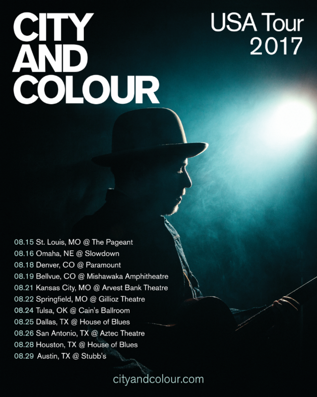 city and colour tour date new