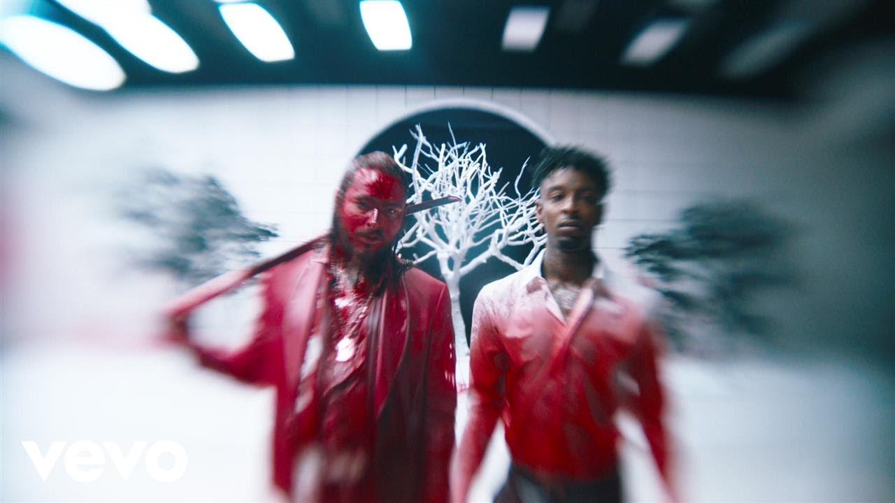 Post Malone and 21 Savage’s “rockstar” video is not for the faint of heart
