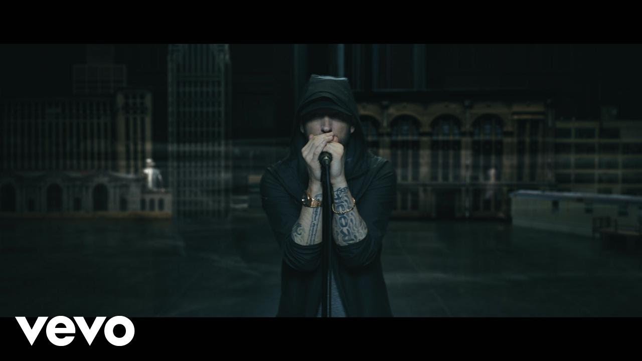 Eminem searches for meaning in “Walk On Water” video