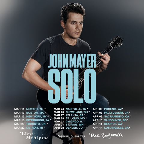 John Mayer solo 2023 dates