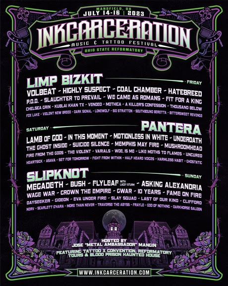 Inkcarceration lineup 2023