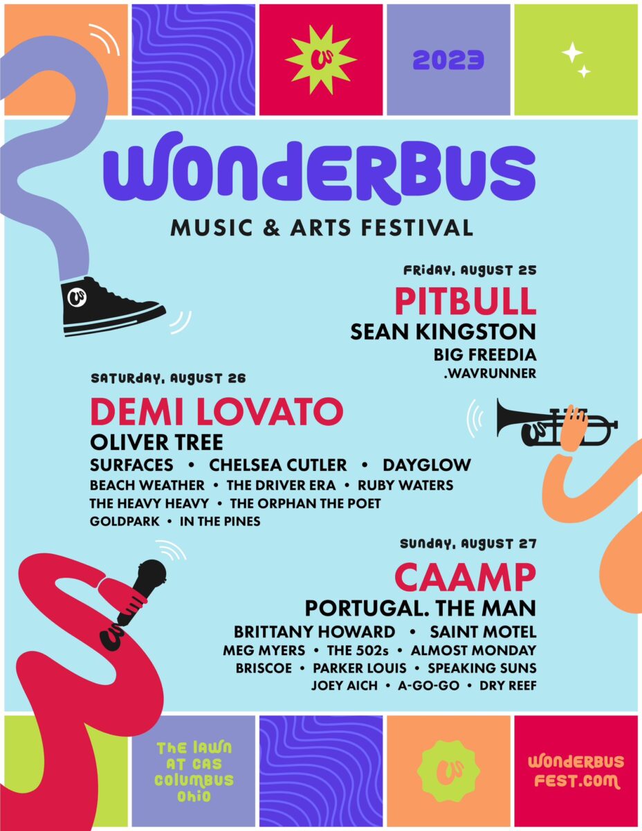 WonderBus 2023 lineup Demi Lovato, Pitbull, CAAMP to headline