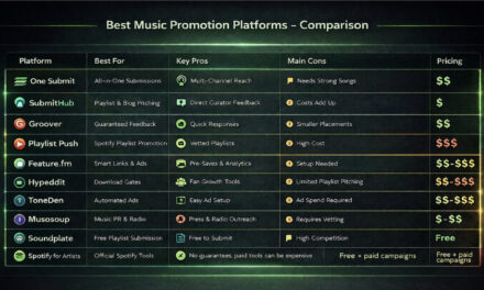 Best Music Promotion Services in 2026 (Ultimate Comparison & Reviews)